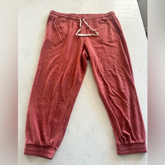 MADEWELL Skyterry Easygoing Joggers Sweatpants XXL Burnt Orange Ginger Coral - Picture 1 of 8